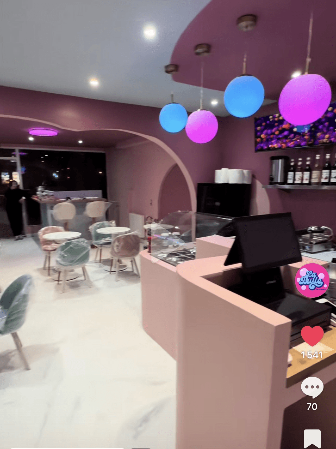 Vue d'ensemble du restaurant