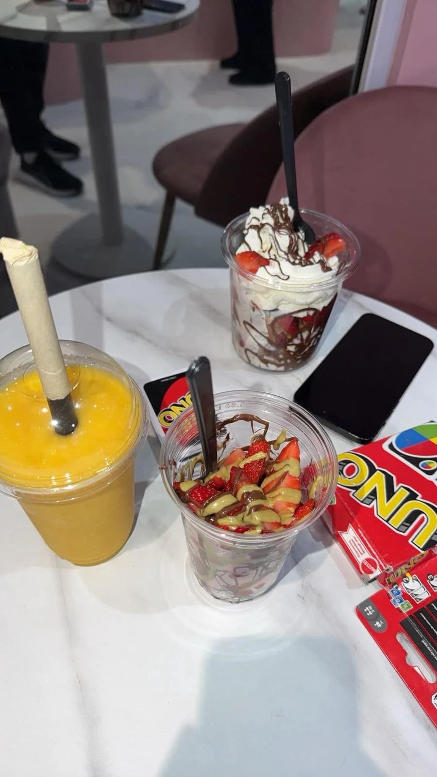 Cup caramel et jeu de dames