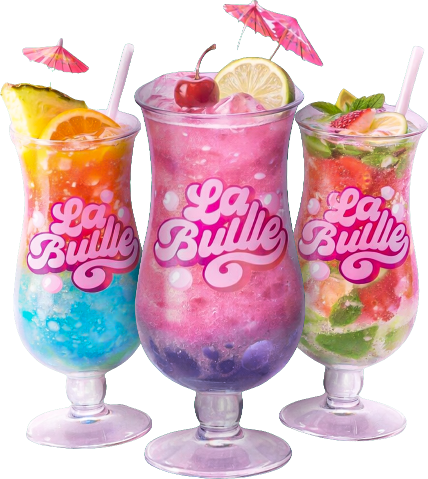 Trio cocktails signature La Bulle